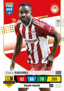 Cedric Bakambu Olympiacos FC 2023 FIFA 365 Team Mate #270
